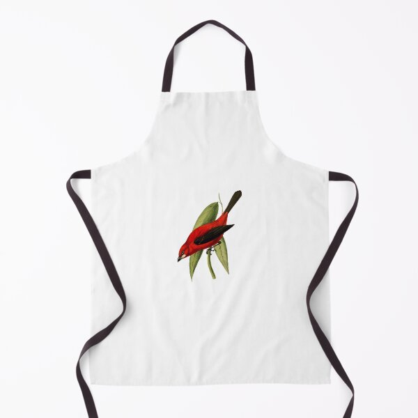 Item preview, Red and Black Bird (Tanager) 1841 designed and sold by BelleZeare.