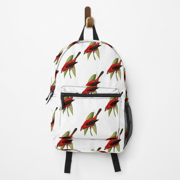 Item preview, Red and Black Bird (Tanager) 1841 designed and sold by BelleZeare.
