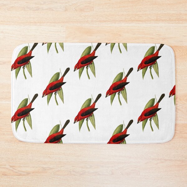 Item preview, Red and Black Bird (Tanager) 1841 designed and sold by BelleZeare.