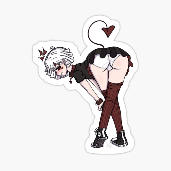 Item preview, Bending Devil-Boi Sticker designed and sold by Nyx-inks.