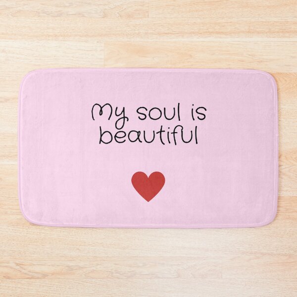 Item preview, Body Positive, self acceptance, self love quote "My soul is beautiful" design designed and sold by slimevil.