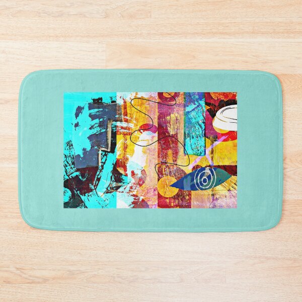 Item preview, AquaYellowRedAbstract designed and sold by FreshDonuts.