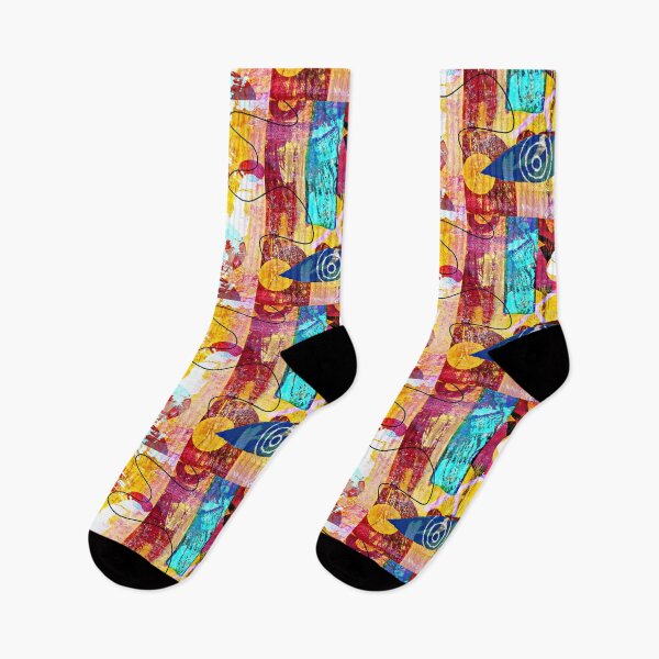 Item preview, AquaYellowRedAbstract designed and sold by FreshDonuts.