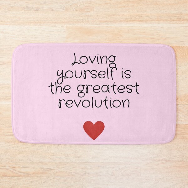 Item preview, Body Positive, self acceptance, self love quote "Loving yourself is the greatest revolution" design designed and sold by slimevil.