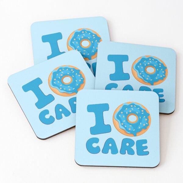 Item preview, I Donut Care Blue designed and sold by punnylauren.