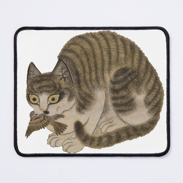 Item preview, A cat with a sparrow in it's mouth designed and sold by nerumy.