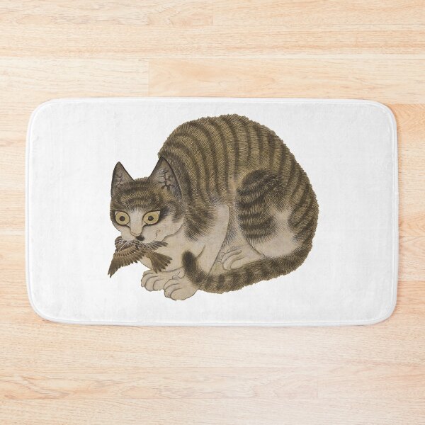 Item preview, A cat with a sparrow in it's mouth designed and sold by nerumy.