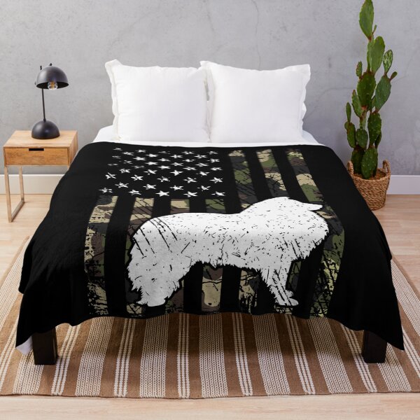 Item preview, Shetland Sheepdog Camouflage USA Flag designed and sold by rafaeltto.