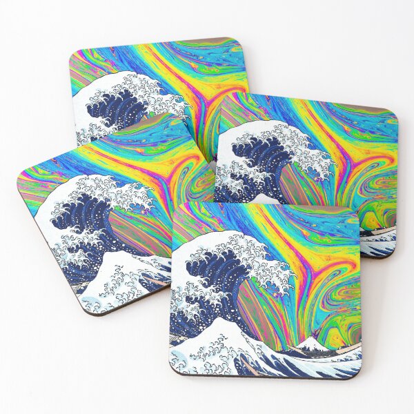 Item preview, Trippy Aesthetic Great Wave  designed and sold by ind3finite.