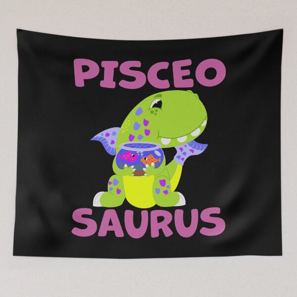 Item preview, Pisceosaurus Pisces Zodiac Sign Fish T-Rex Dinosaur designed and sold by RJ-Art.