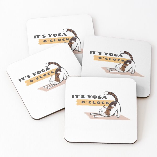 Item preview, It's yoga o'clock | Yoga Cat designed and sold by PuTaTeeShop.
