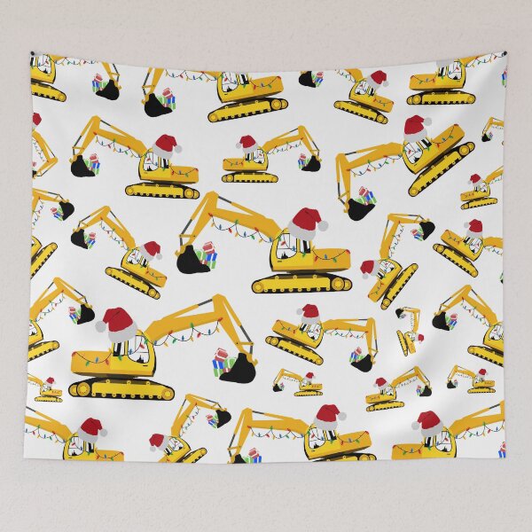 Item preview, Christmas Excavator Construction Truck designed and sold by idovedesign.