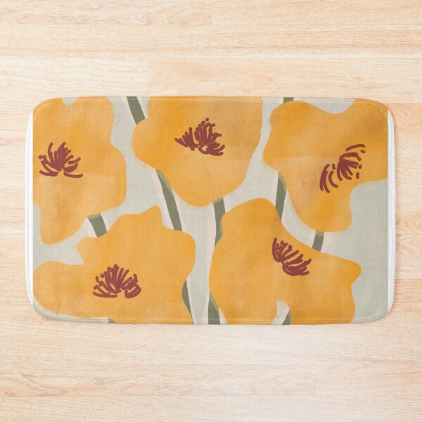 Item preview, Abstract Yellow Florals Kkot designed and sold by MercuryV.