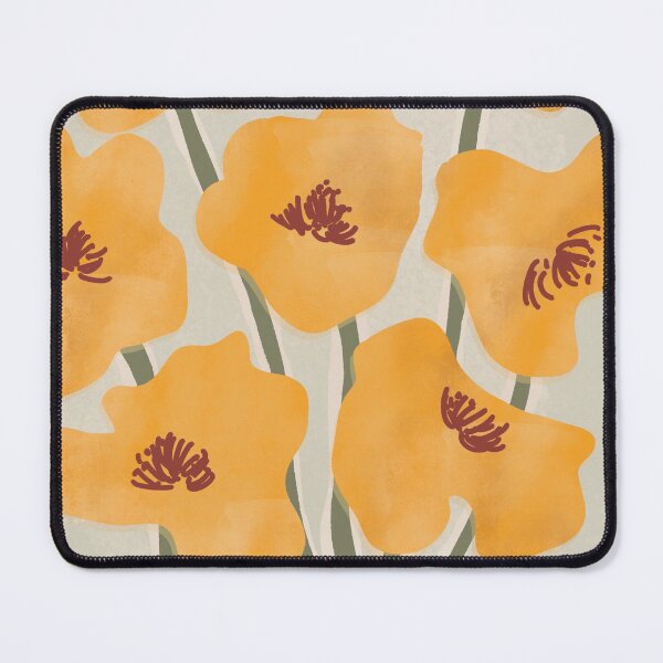 Item preview, Abstract Yellow Florals Kkot designed and sold by MercuryV.