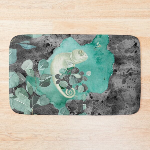 Item preview, Chameleon Dragonfly with Leaves on Charcoal Background (1of6) designed and sold by DzineVine.