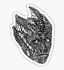 Madame Vastra (blackline) Sticker