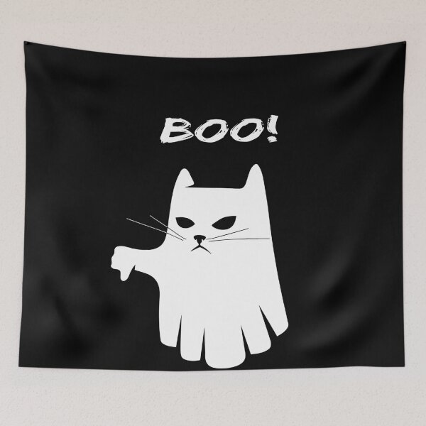 Item preview, BOO SCARY HALLOWEEN CAT  designed and sold by lovelystore200.