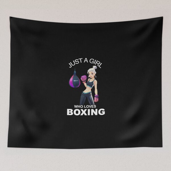 Item preview, Just A Girl Who Loves Boxing  designed and sold by officialfanclub.