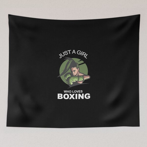 Item preview, Just A Girl Who Loves Boxing designed and sold by officialfanclub.