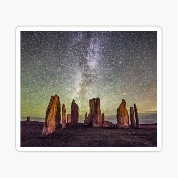 Callanish, Milky Way and Airglow Sticker
