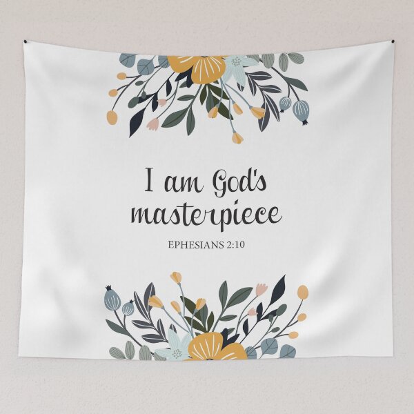 Item preview, Bible Verse Ephesians 2:10 - I am God's Masterpiece designed and sold by AGDStudio.