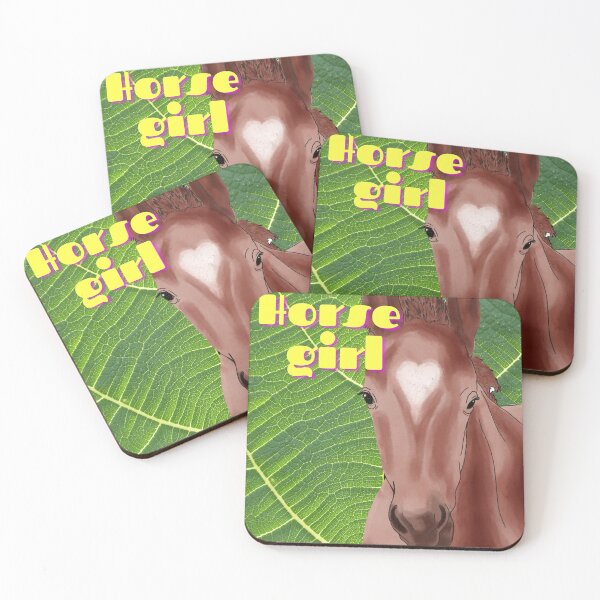 Item preview, Horse Girl - Brown Horse with White Heart on Head designed and sold by BunnyBizarre.