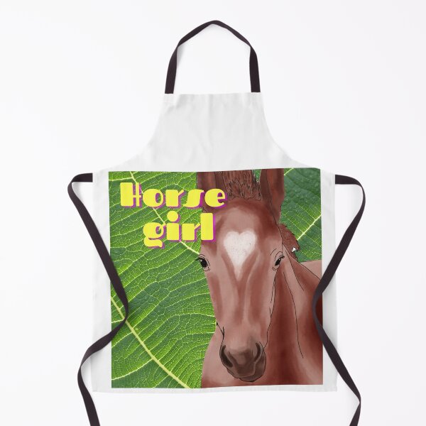 Item preview, Horse Girl - Brown Horse with White Heart on Head designed and sold by BunnyBizarre.