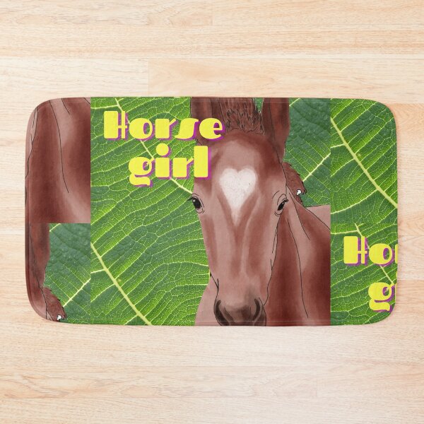 Item preview, Horse Girl - Brown Horse with White Heart on Head designed and sold by BunnyBizarre.