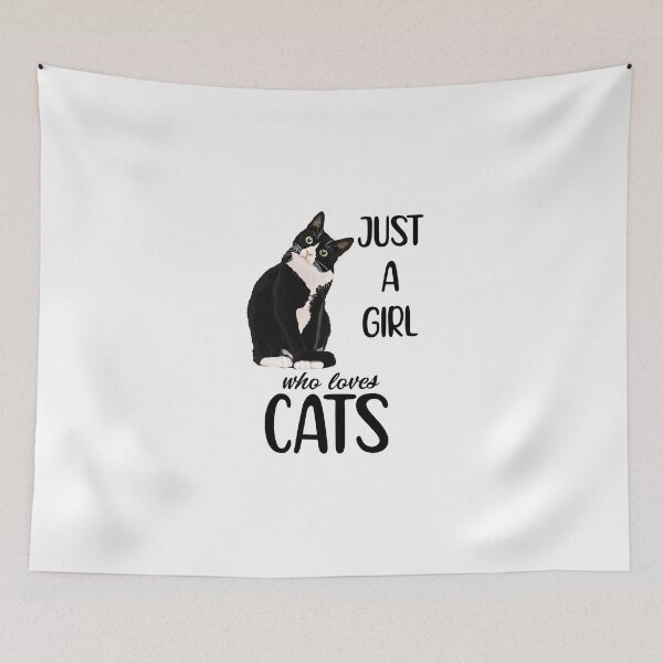 Item preview, Just A Girl Who Loves Cats designed and sold by officialfanclub.