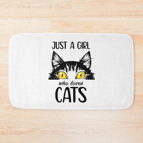 Item preview, Just A Girl Who Loves Cats designed and sold by officialfanclub.