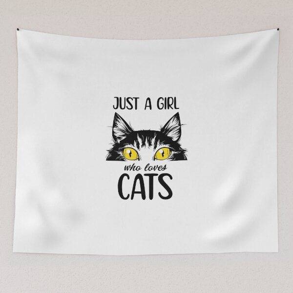 Item preview, Just A Girl Who Loves Cats designed and sold by officialfanclub.