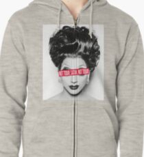 Not today, Satan. Not today. Zipped Hoodie