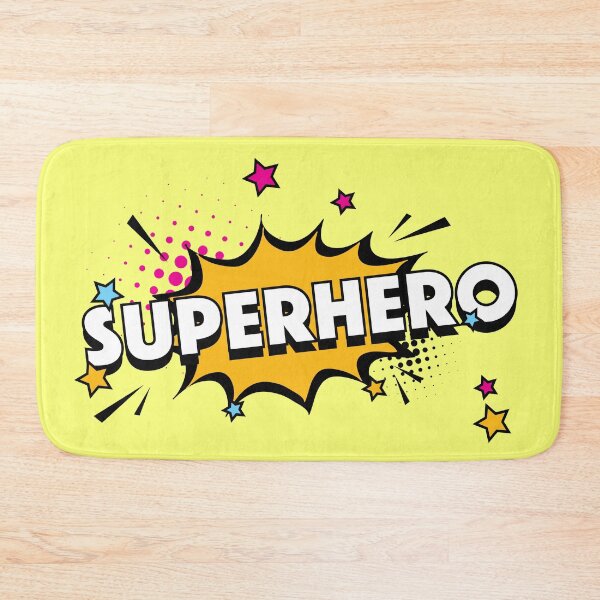 Item preview, Superhero typography with halftone stars and comic background designed and sold by risingrocket.
