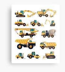 Construction machiner Metal Print