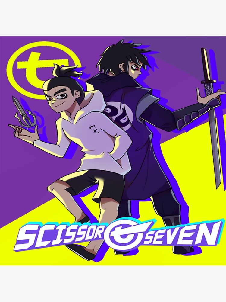"TV show scissor seven " Sticker for Sale by ElliottRobinson Redbubble