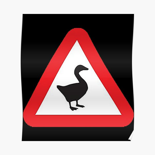 "Untitled Goose Game Logo Sticker" Poster for Sale by stasiaMe Redbubble