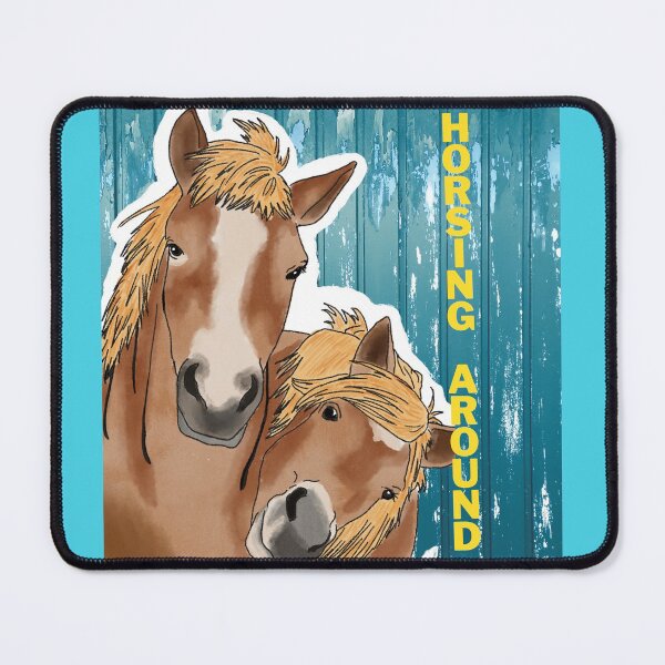 Item preview, Horsing Around - Two Blonde Flaxen Horse Palomino designed and sold by BunnyBizarre.
