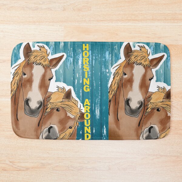 Item preview, Horsing Around - Two Blonde Flaxen Horse Palomino designed and sold by BunnyBizarre.