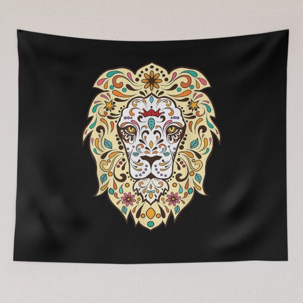 Item preview,  Mexican Sugar Skull Muertos Lion designed and sold by paudels.