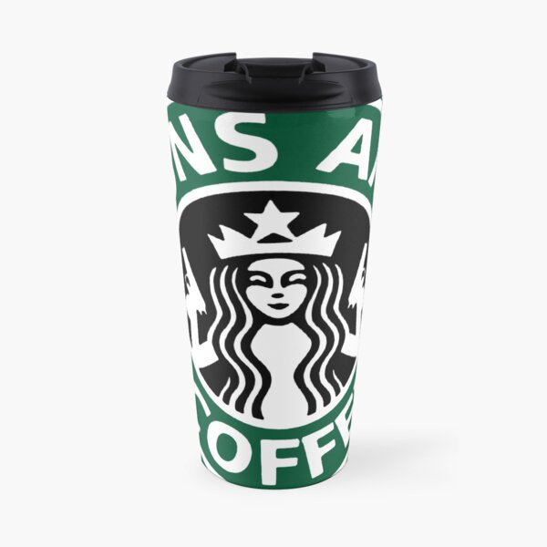 guns and coffee RC Travel Coffee Mug