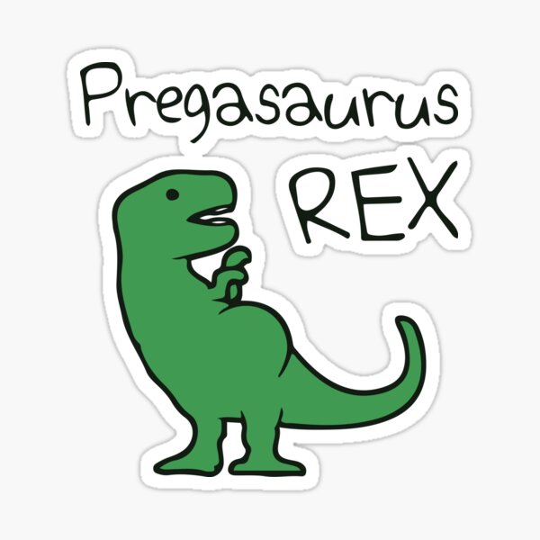 Pregasaurus Rex Stickers Redbubble