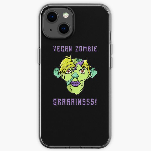 Vegan Zombie Grains Halloween Gift iPhone Soft Case