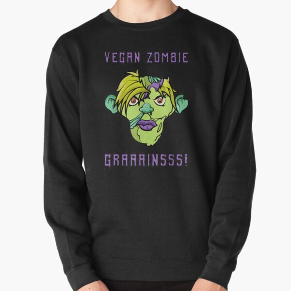 Vegan Zombie Grains Halloween Gift Pullover Sweatshirt