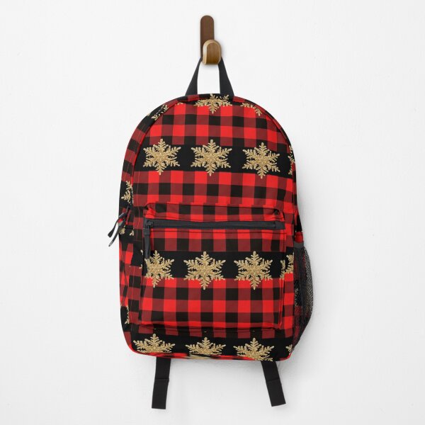 Item preview, Christmas Gold Snowflake & Red Buffalo Plaid designed and sold by Tamas Das.