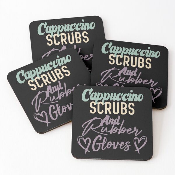 Item preview, Cappuccino Scrubs And Rubber Gloves Nurse Gift designed and sold by medbdj.