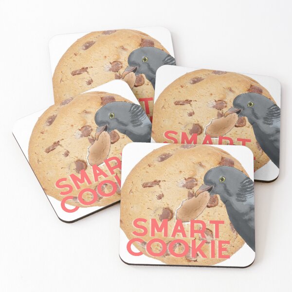 Item preview, Smart Cookie - Pigeon with Chocolate Chip Cookie designed and sold by BunnyBizarre.