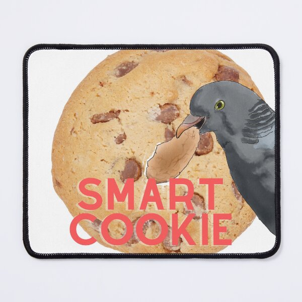 Item preview, Smart Cookie - Pigeon with Chocolate Chip Cookie designed and sold by BunnyBizarre.