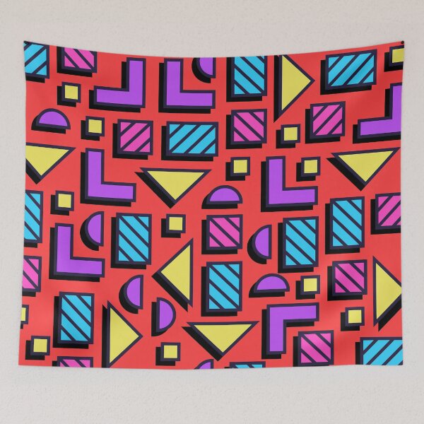 Item preview, 80s Colorful Memphis Vaporwave Pattern designed and sold by designandclouds.