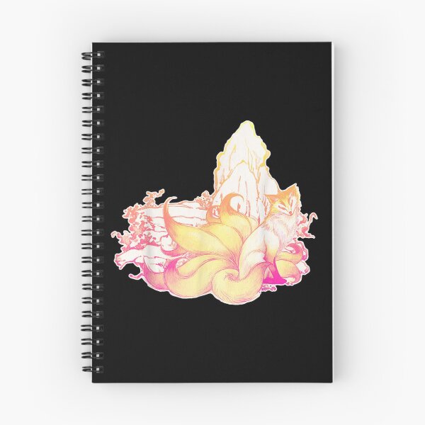 Item preview,  Nine Tailed Fox Traditional Japanese Painting Style Hot Pink designed and sold by paudels.