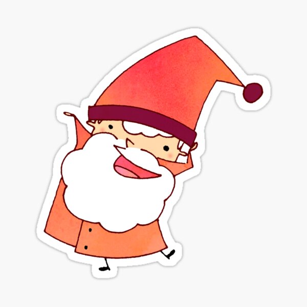 Happy Little Santa (#02) Sticker